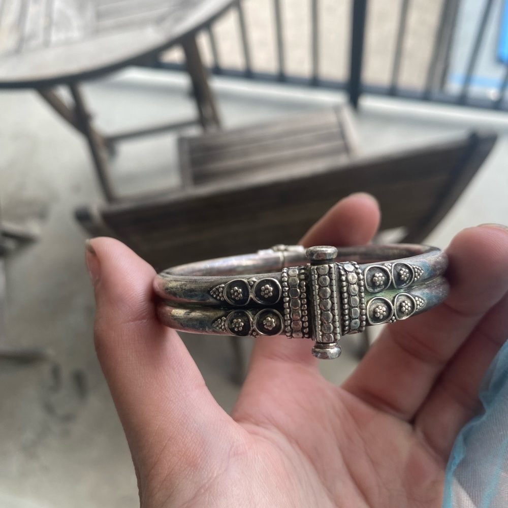 Silver handmade bracelet
